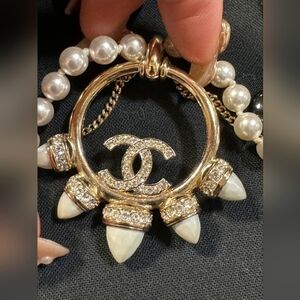 CHANEL Gold  Necklace
